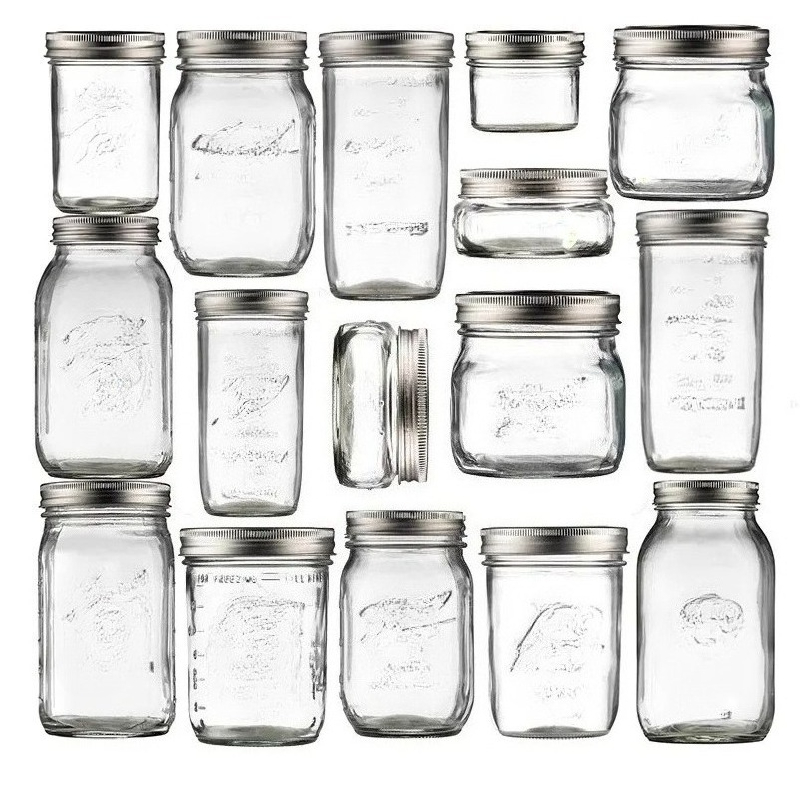 Meal Prep Jar Salad - 1 Buah Stoples Mason dengan Tutup,