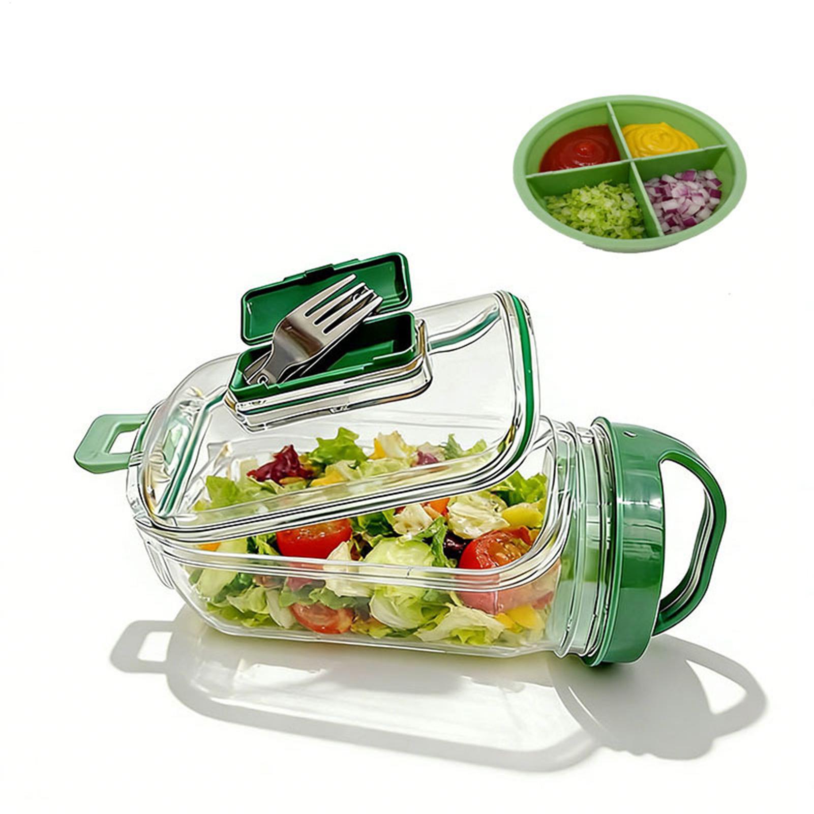 Meal Prep Gym Food - Stoples Salad Bukaan Samping 1000ml Wadah