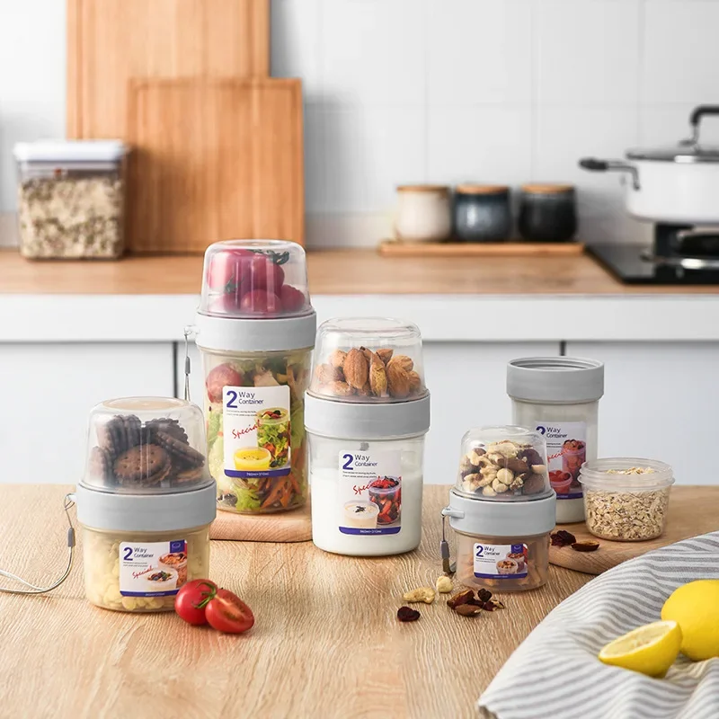 Meal Prep Yogurt Containers - Set Wadah Bekal Sarapan Oatmeal Sereal