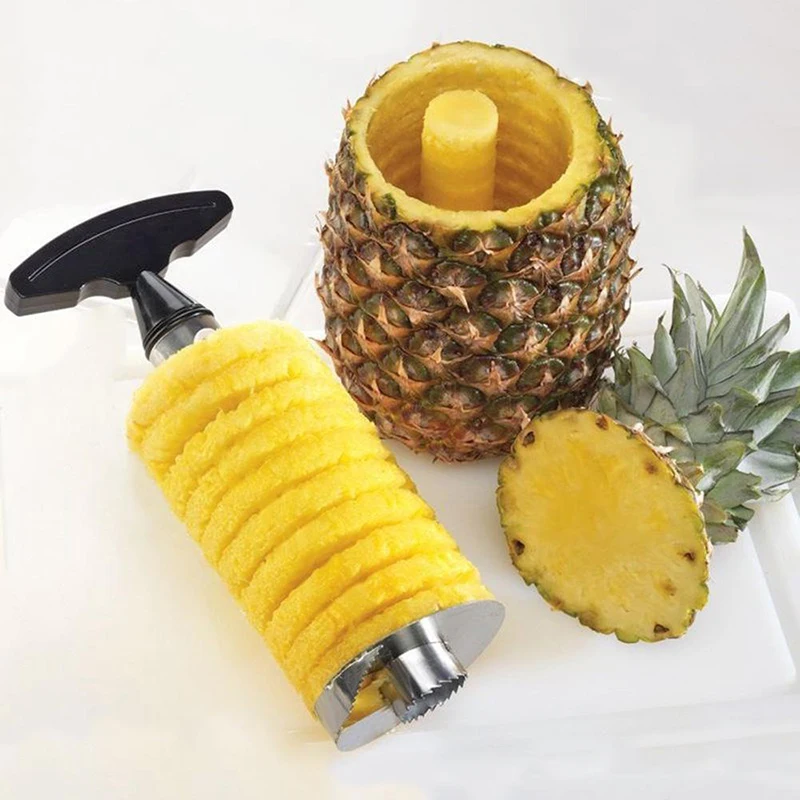 Pineapple Corer Slicer - 1 Buah Pengupas Pengiris Nanas Baja
