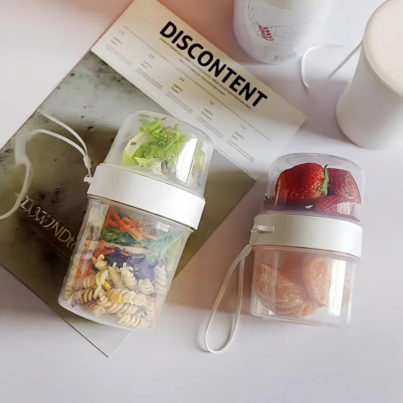 Meal Prep Yogurt Containers - Sarapan Oatmeal sereal kacang Yogurt Salad