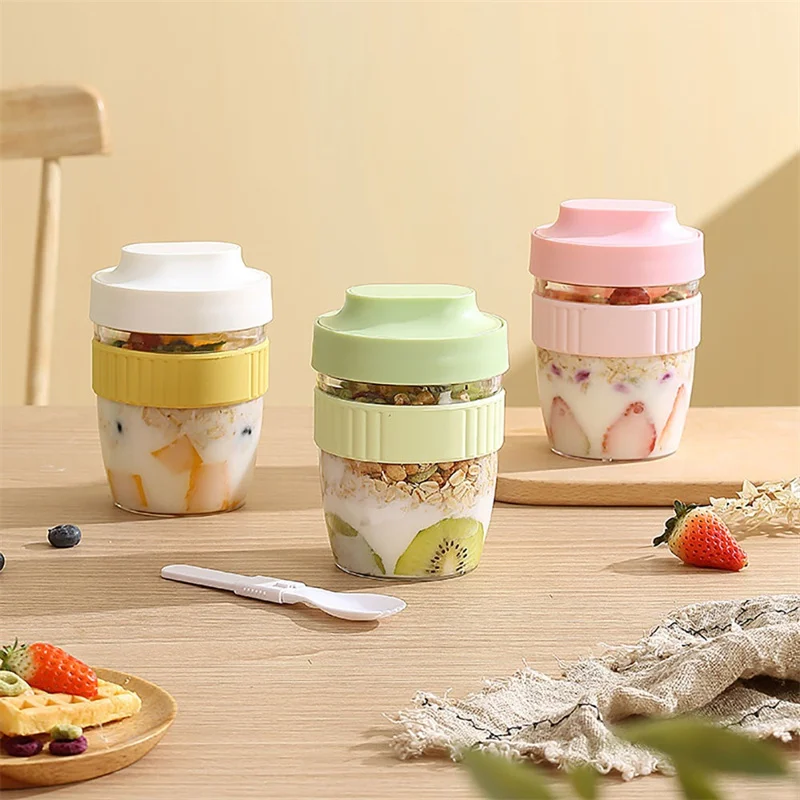 Meal Prep Yogurt Containers - Cangkir sarapan portabel 480/570ml, cangkir Salad