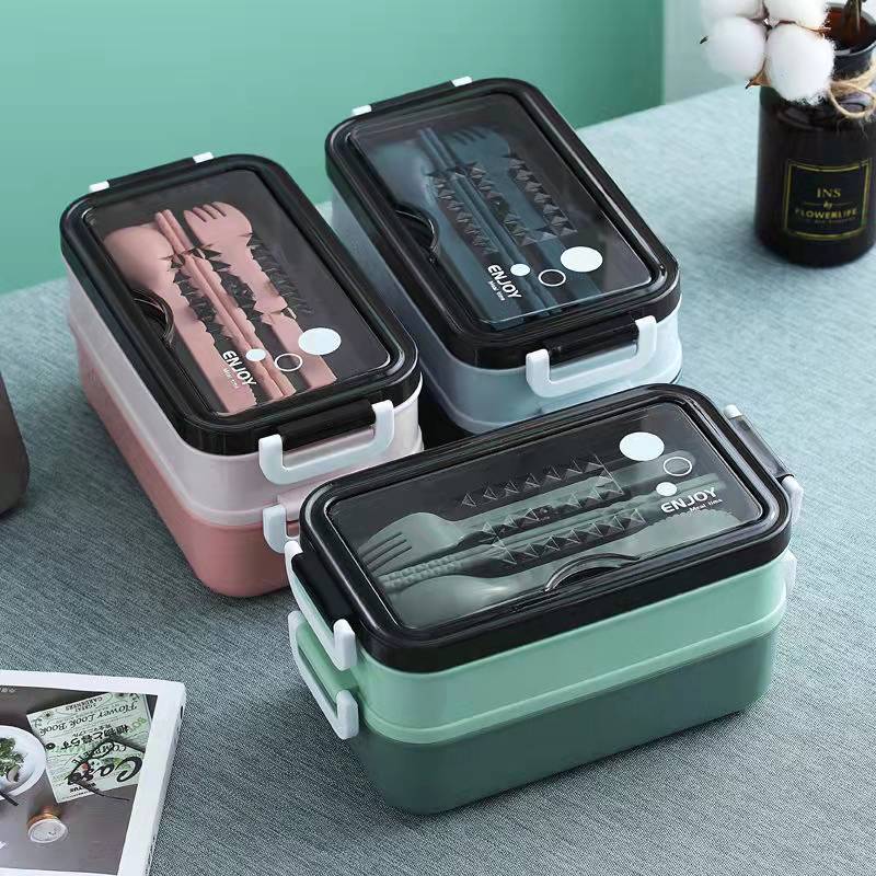 Meal Prep Tupperware - 1 buah kotak makan siang lapisan