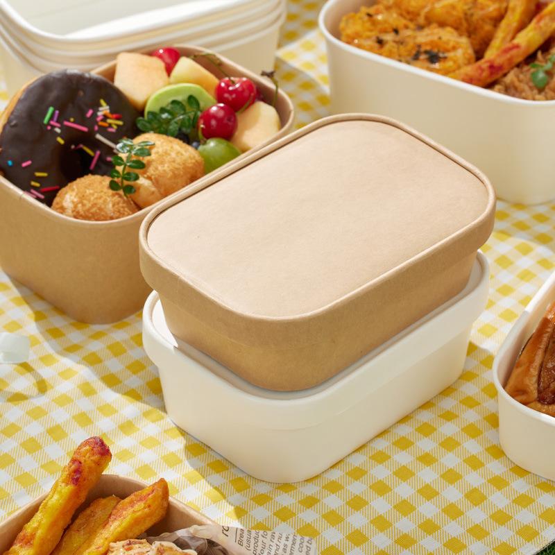 Meal Prep Gym Food - 10Pcs Kotak Makan Siang Kertas Kraft