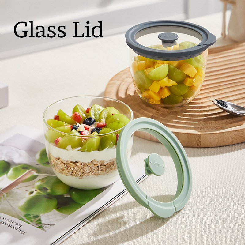 Meal Prep Yogurt Containers - Wadah Oatmeal Semalaman dari Kaca dengan