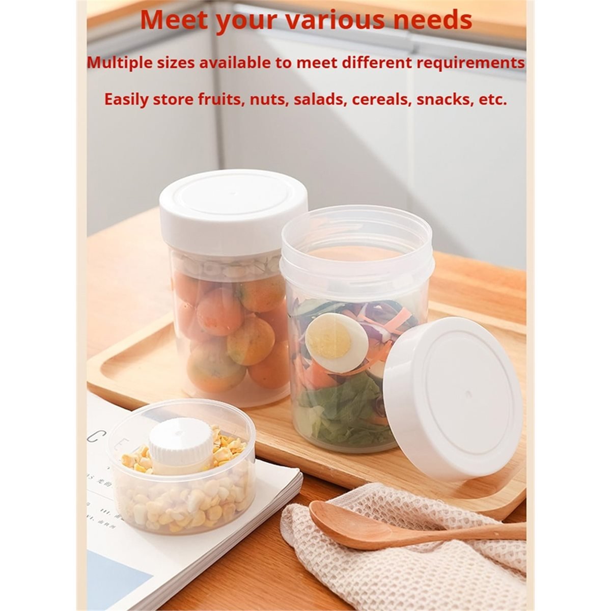 Stoples Salad Anti Bocor - Wad - Meal Prep Jar Salad ulasan dan harga