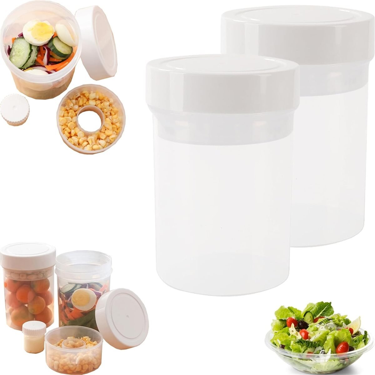 Stoples Salad Anti Bocor - Wad - Meal Prep Jar Salad ulasan dan harga