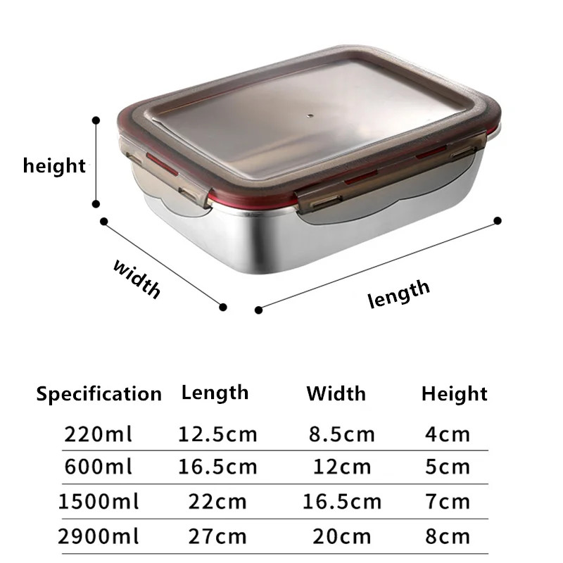 Kotak makan siang baja tahan k - Meal Prep Tupperware ulasan dan harga