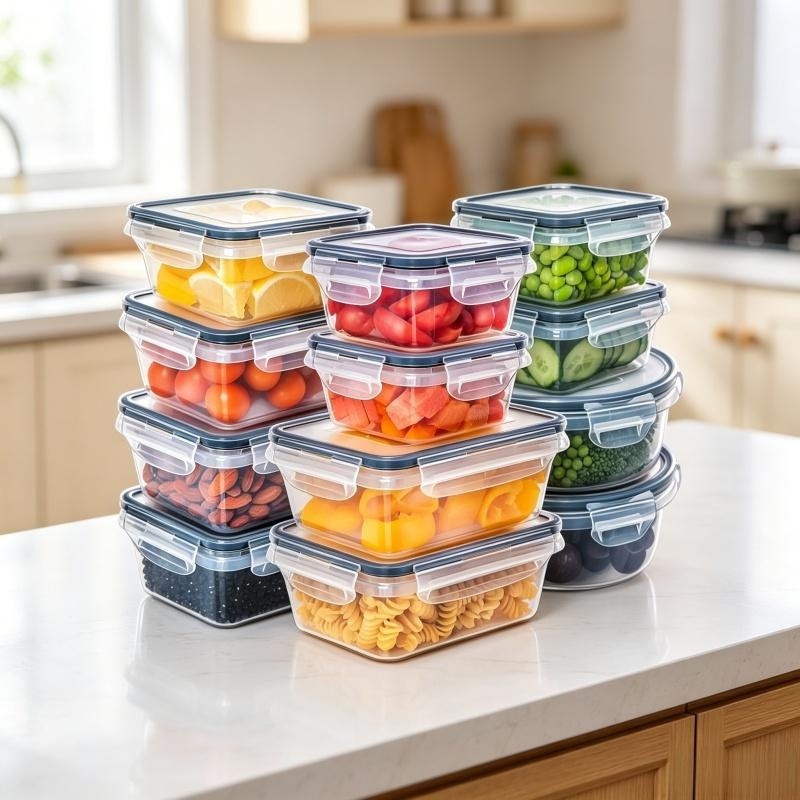 12pcs Wadah Penyimpanan Makana - Meal Prep Veggie ulasan dan harga