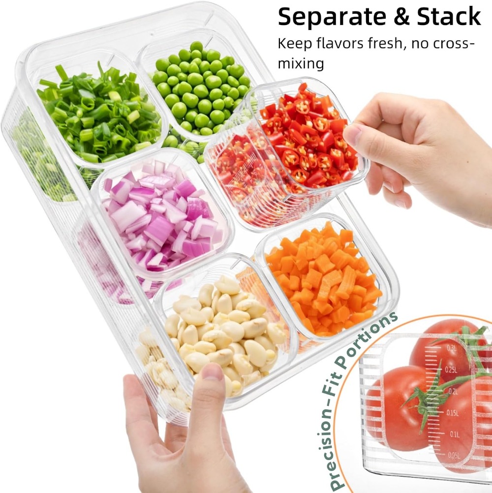 Set Organizer Kulkas 28-Piece  - Meal Prep Veggie ulasan dan harga