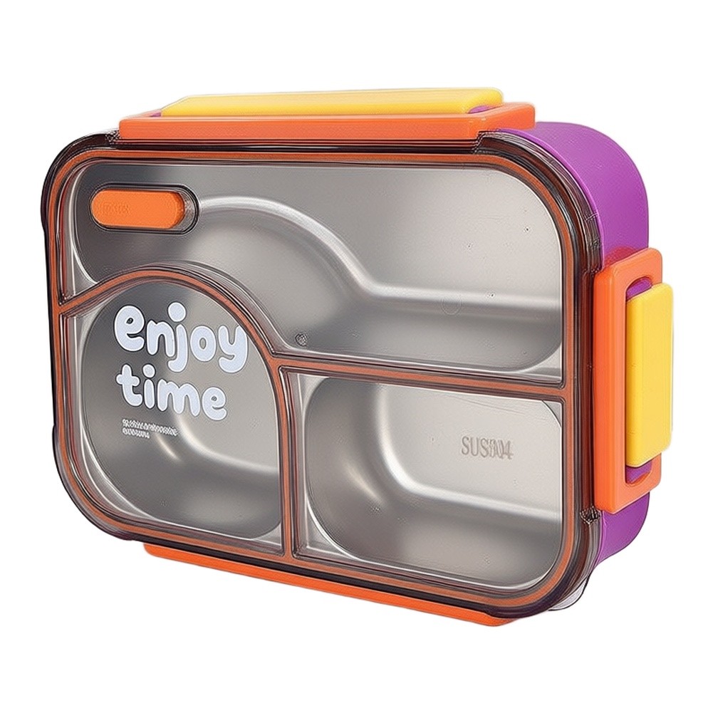 Kotak Makan Stainless Steel An - Meal Prep Yellow ulasan dan harga