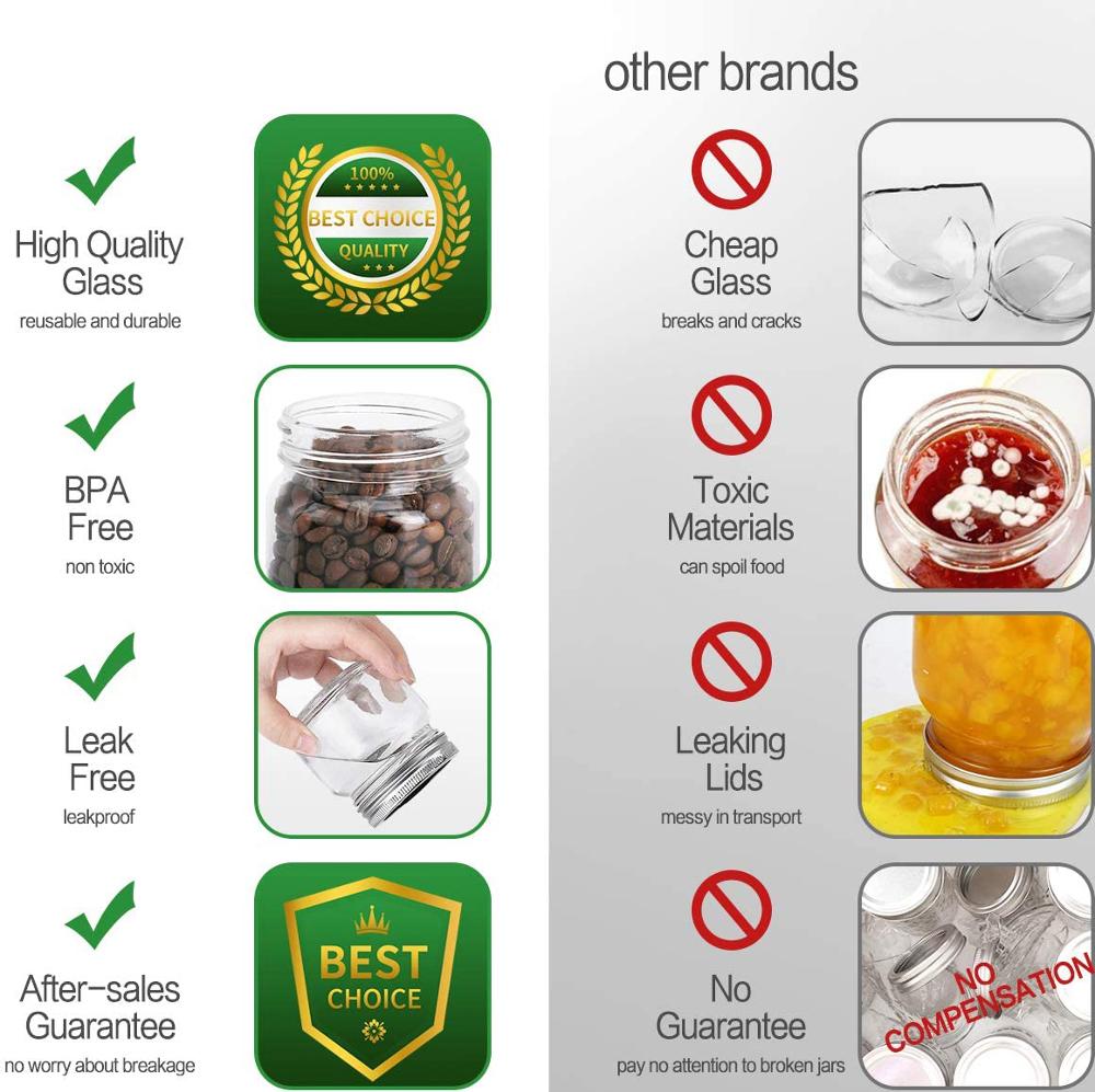 Stoples dan Tutup Mason Mulut  - Meal Prep Jar Salad ulasan dan harga