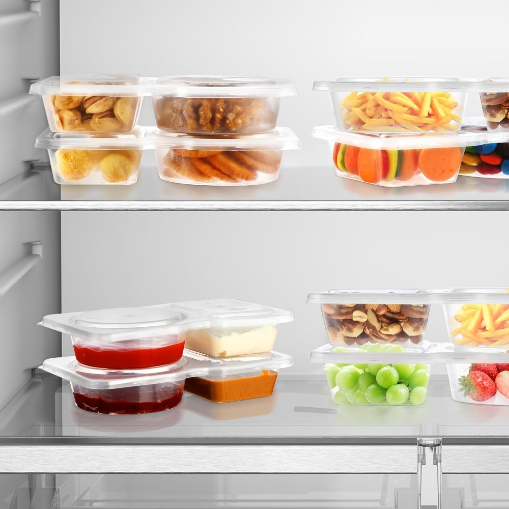 Wadah Bekal Terbagi 2 Komparte - Meal Prep Veggie ulasan dan harga