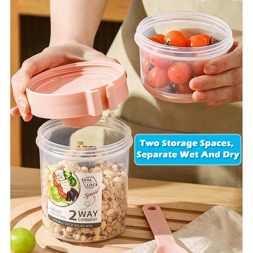 Cangkir Salad Portabel, Cangki - Meal Prep Yogurt Containers ulasan dan harga