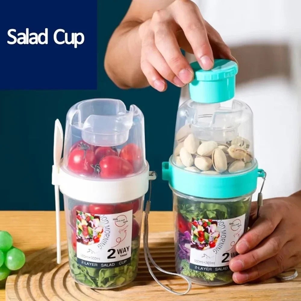 Cangkir Salad Portabel, Cangki - Meal Prep Yogurt Containers ulasan dan harga