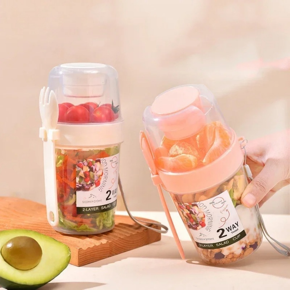 Cangkir Salad Portabel, Cangki - Meal Prep Yogurt Containers ulasan dan harga
