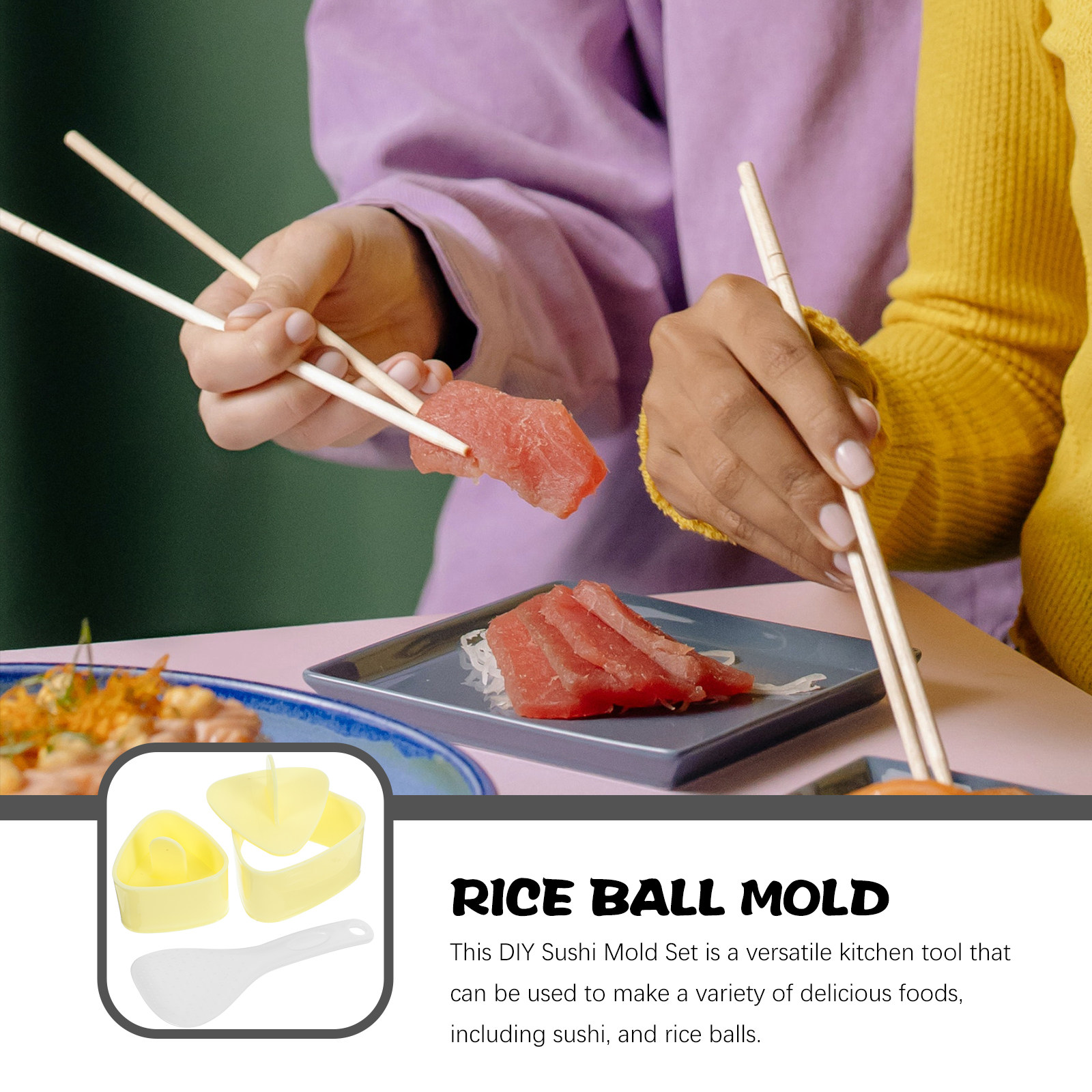 1Set Cetakan Nasi Onigiri yang - Meal Prep With Rice ulasan dan harga