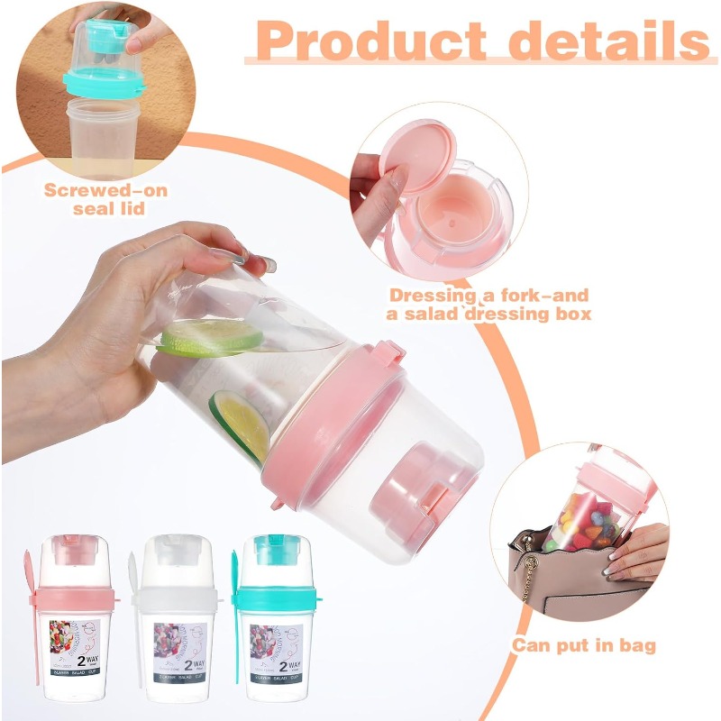 Cangkir Salad Portabel Cangkir - Meal Prep Yogurt Containers ulasan dan harga