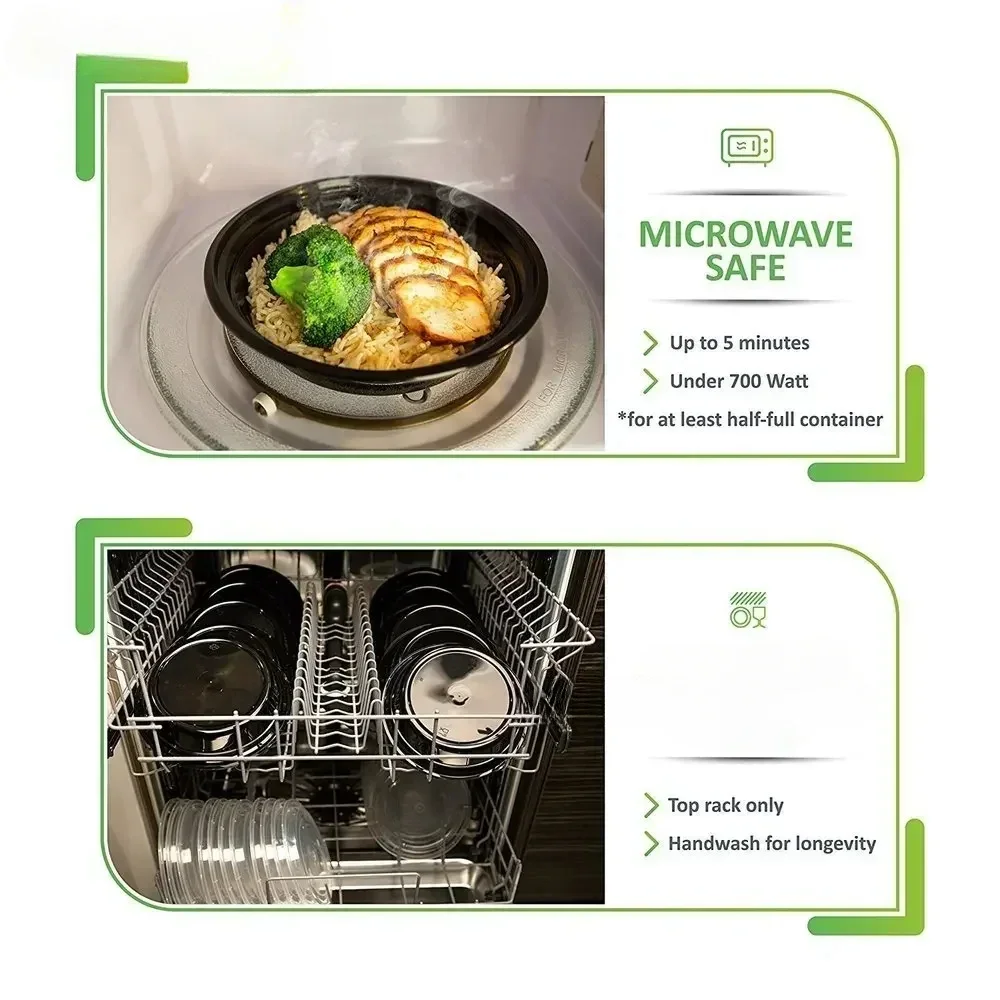 Wadah makanan plastik, wadah m - Meal Prep Tupperware ulasan dan harga