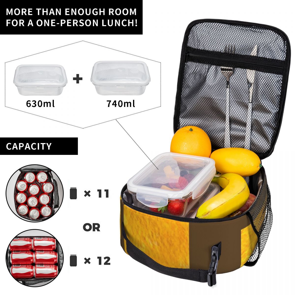 Tas Makan Siang Terlaris Warna - Meal Prep Yellow ulasan dan harga