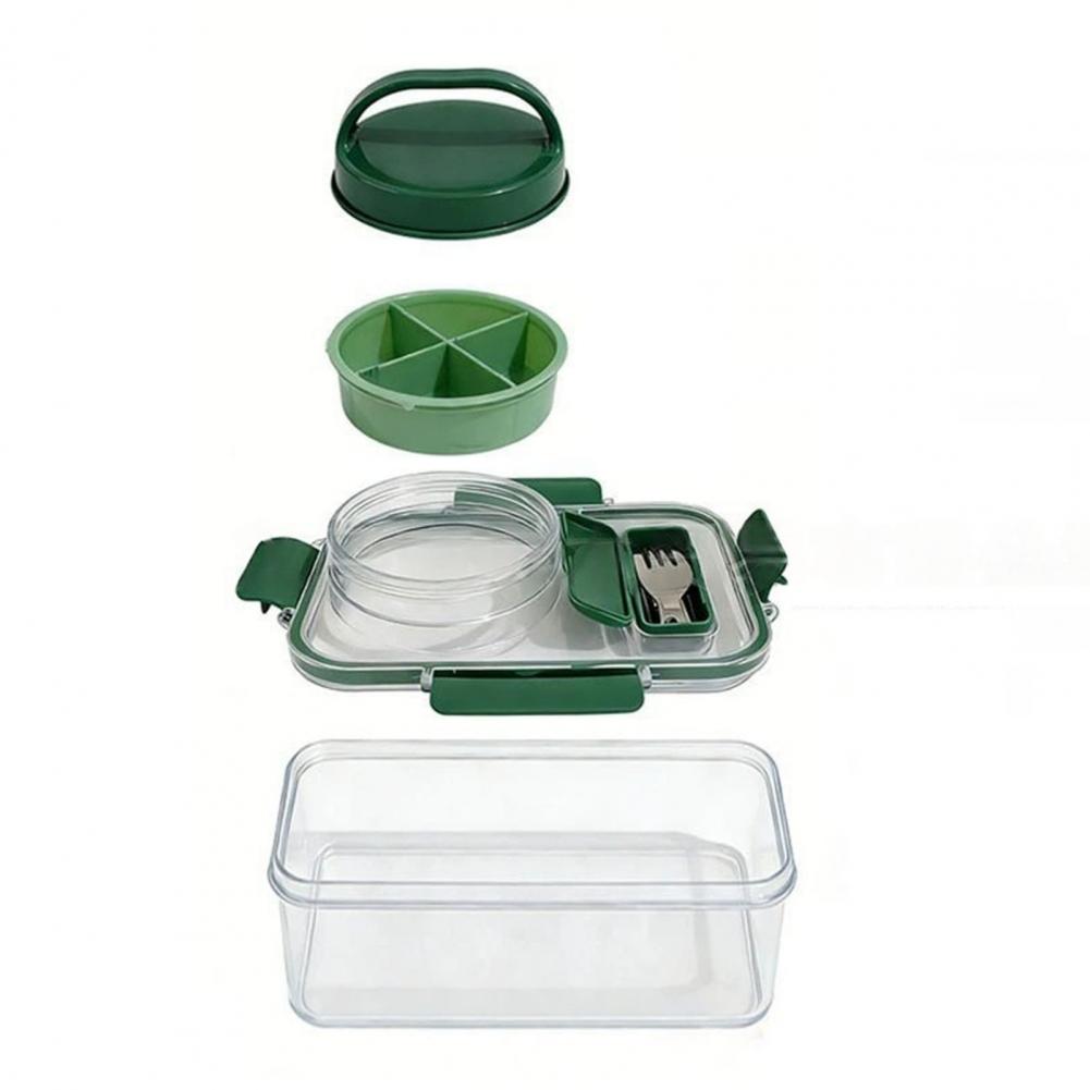 Wadah Salad dengan Cup Saus 2- - Meal Prep Jar Salad ulasan dan harga