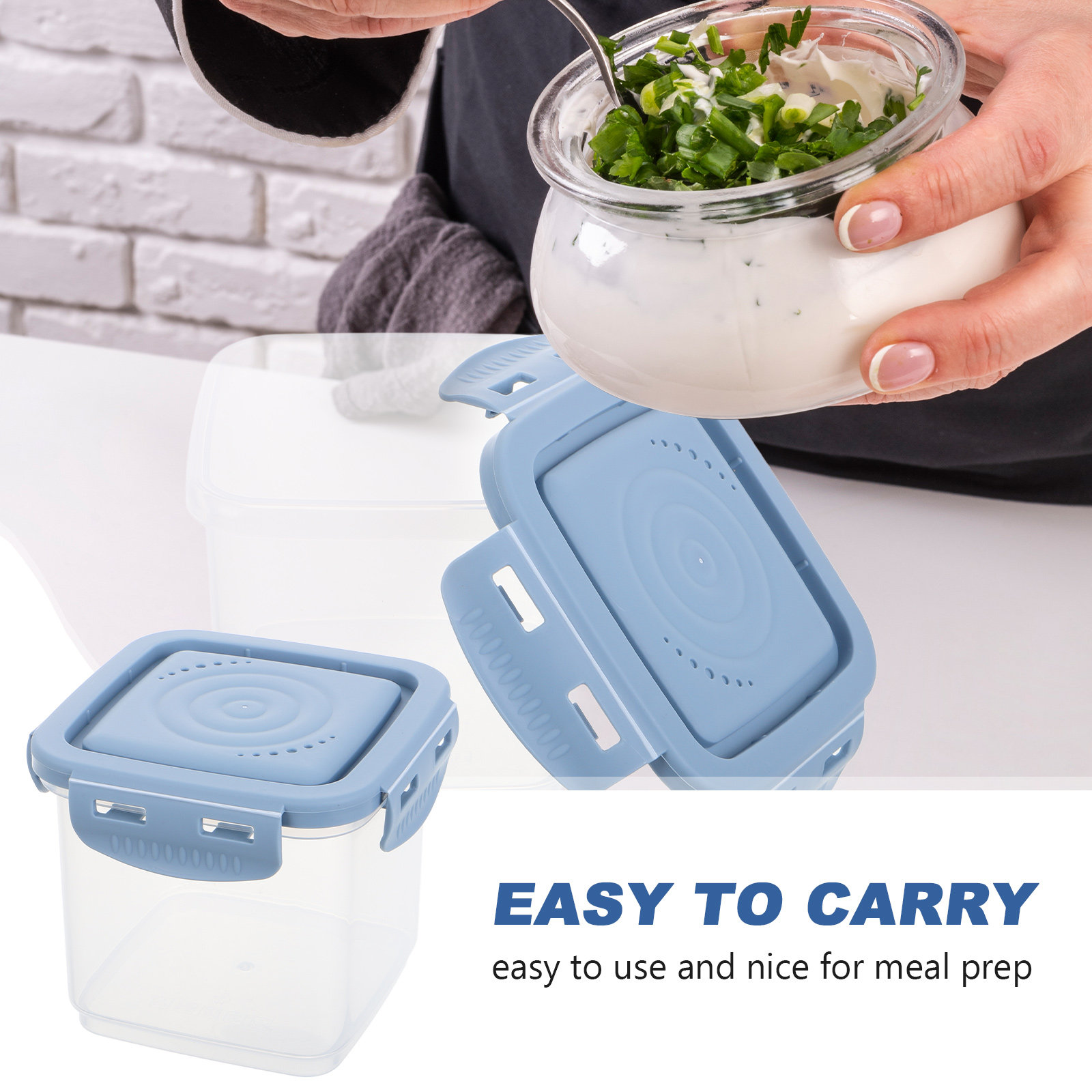 Wadah Penyimpanan Sup 600Ml, A - Meal Prep With Rice ulasan dan harga