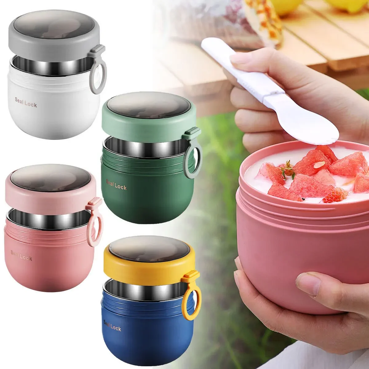 600Ml/800Ml Cangkir Sarapan de - Meal Prep Yogurt Containers ulasan dan harga