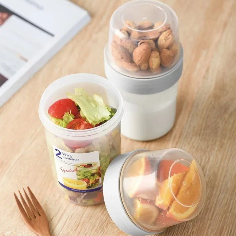 Set Wadah Bekal Sarapan Oatmea - Meal Prep Yogurt Containers ulasan dan harga