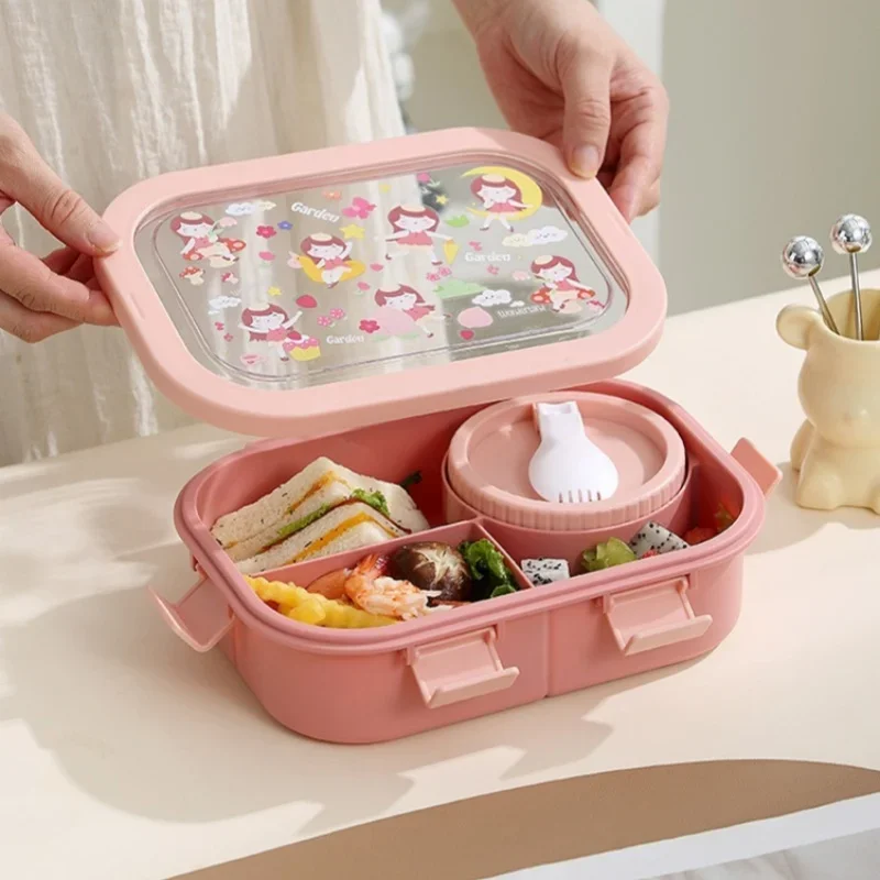 Kotak makan kartun pelajar, ko - Meal Prep Tupperware ulasan dan harga
