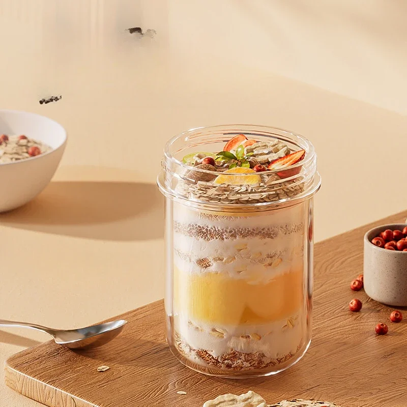 420ML Cangkir Sarapan Baru Oat - Meal Prep Yogurt Containers ulasan dan harga