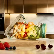 Wadah Salad Portabel dengan Bu - Meal Prep Jar Salad ulasan dan harga