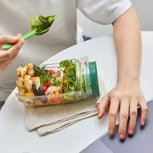 Wadah Salad Portabel dengan Bu - Meal Prep Jar Salad ulasan dan harga