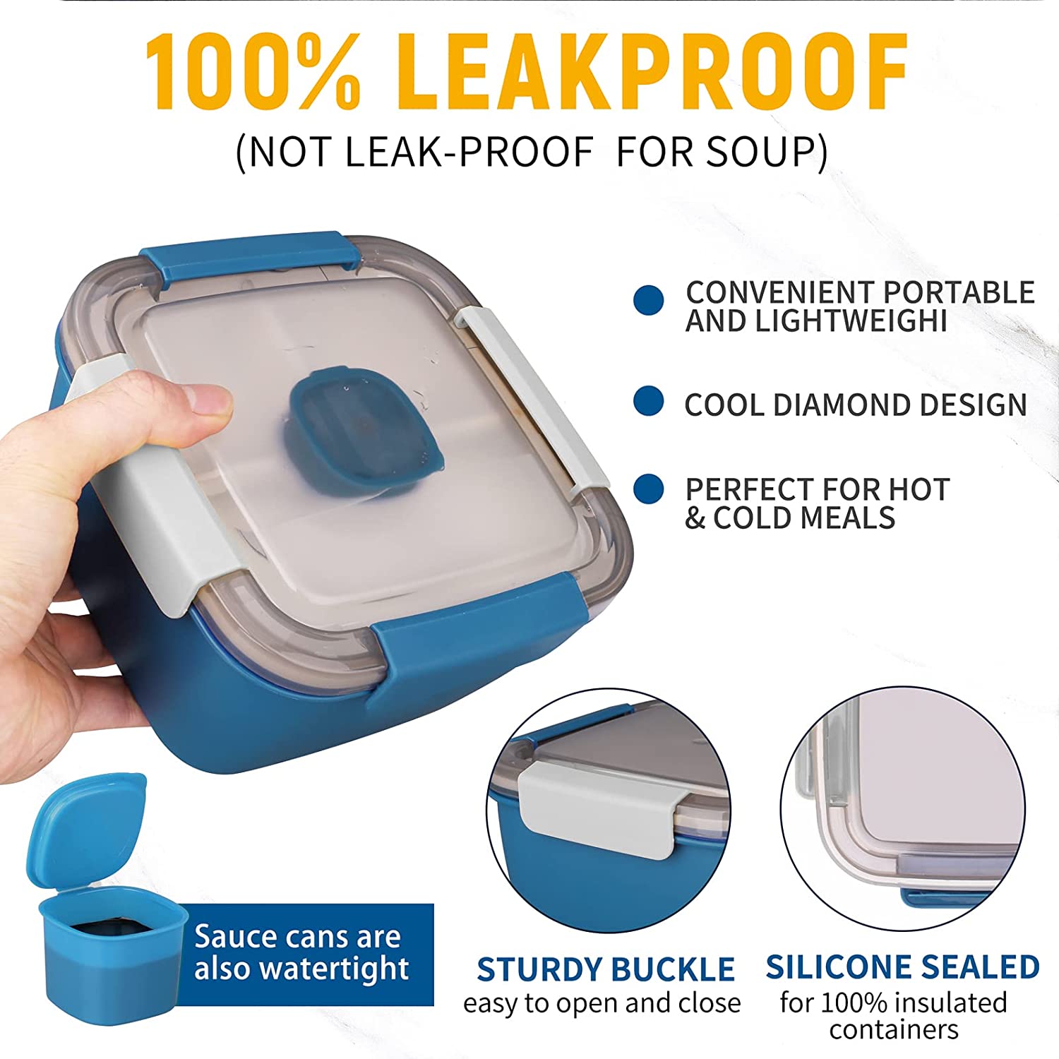 Kotak makan siang portabel 110 - Meal Prep Tupperware ulasan dan harga