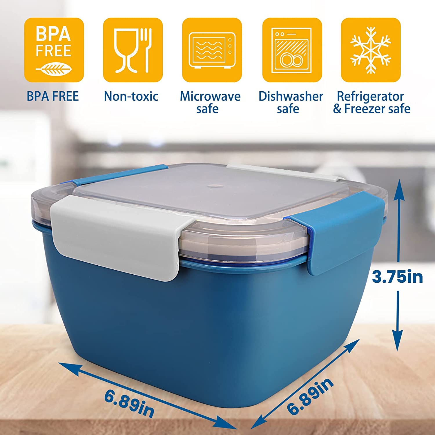 Kotak makan siang portabel 110 - Meal Prep Tupperware ulasan dan harga