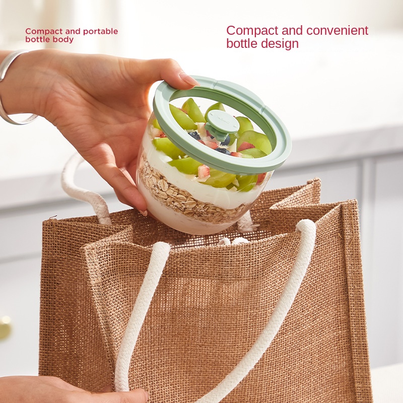 Wadah Oatmeal Semalaman dari K - Meal Prep Yogurt Containers ulasan dan harga