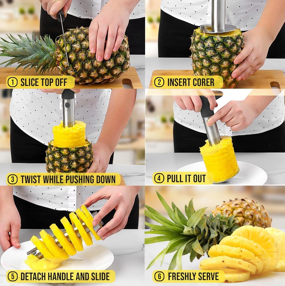 Alat Pengupas & Pemotong Nanas - Pineapple Corer Slicer ulasan dan harga