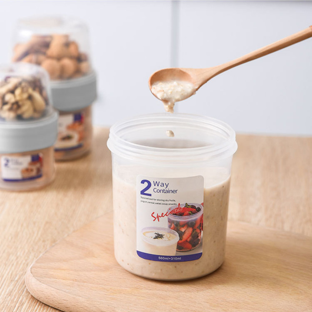Wadah Makanan Anti Bocor Dua L - Meal Prep Yogurt Containers ulasan dan harga